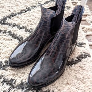 New Without Tag Sam Edelman Tinsley Rain Boots Leopard 11